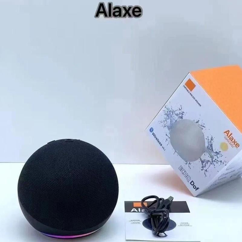 Mini RGB Multifunctional Portable Wireless Bluetooth Speaker - Button Control, Built-In Li-Ion Cell, Compact Stereo Sound, USB Charging, Waterproof Subwoofer, RGB Lights for Outdoor/Home Use, Compatible with Smartphones & Memory Cards