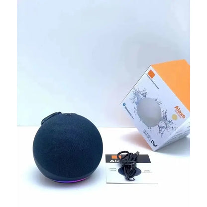 Mini RGB Multifunctional Portable Wireless Bluetooth Speaker - Button Control, Built-In Li-Ion Cell, Compact Stereo Sound, USB Charging, Waterproof Subwoofer, RGB Lights for Outdoor/Home Use, Compatible with Smartphones & Memory Cards