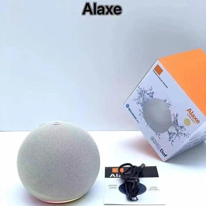 Mini RGB Multifunctional Portable Wireless Bluetooth Speaker - Button Control, Built-In Li-Ion Cell, Compact Stereo Sound, USB Charging, Waterproof Subwoofer, RGB Lights for Outdoor/Home Use, Compatible with Smartphones & Memory Cards