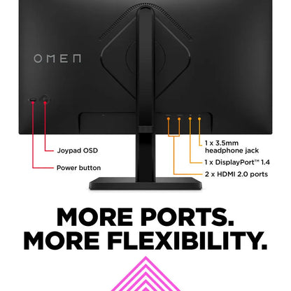 OMEN by HP 24 Gaming Monitor - 23.8In FHD Crisp Details, 165Hz Refresh Rate, for Pc/Console, DP Port, Computer Office Desktop Laptop Component Monitor