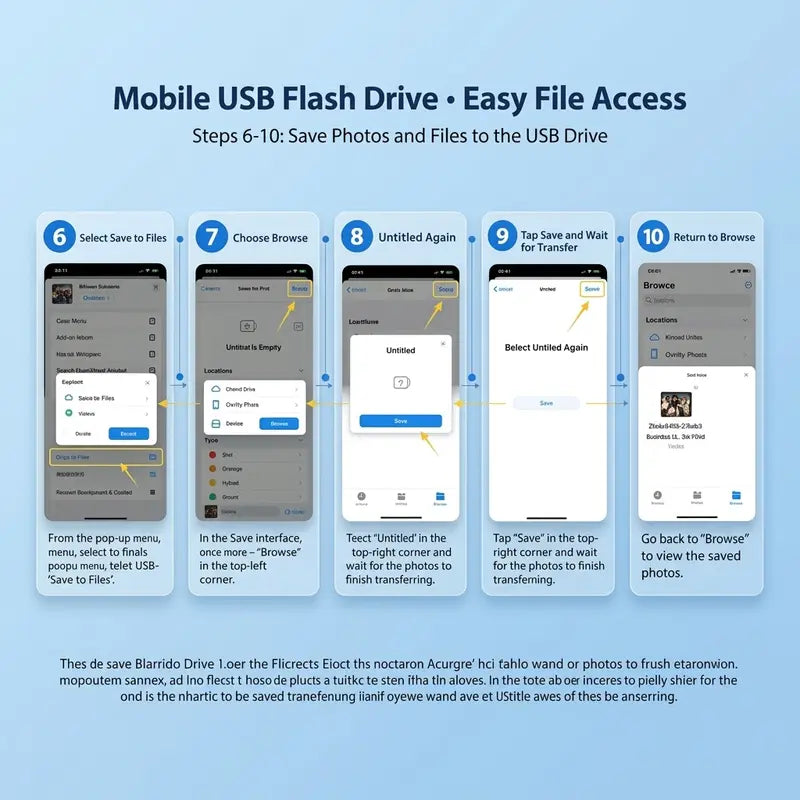 3-in-1 USB Flash Drive with Type-C OTG Dual Interface, High Capacity Memory Stick, No App Required, Compatible with iOS, Android, and HarmonyOS for Mobile and Computer Use | Summerwins