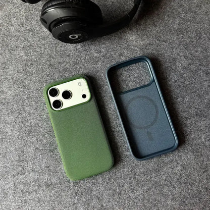 MagSafe-Compatible Woven Texture Star Cellphone Case for iPhone 18 Pro Max and 17-13 Pro Max, Drop-Resistant, Shockproof, Anti-Slip, with Raised Camera Edges and Elegant Retro Bag-Inspired Design