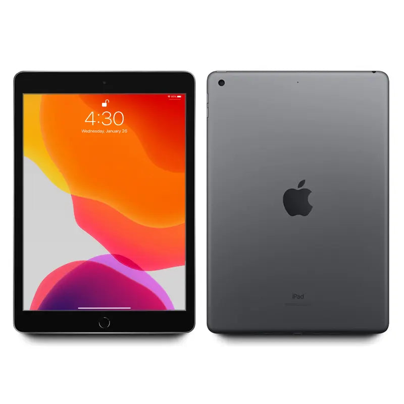 Refurbished 7th Generation Wi-Fi and Cellular Tablets - Excellent Condition, Retina Display, Includes Lightning Charger Cable, 1-Year Warranty
