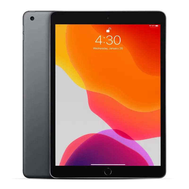 Refurbished 7th Generation Wi-Fi and Cellular Tablets - Excellent Condition, Retina Display, Includes Lightning Charger Cable, 1-Year Warranty