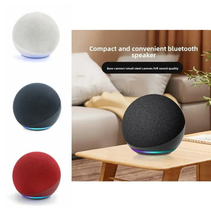 Mini RGB Multifunctional Portable Wireless Bluetooth Speaker - Button Control, Built-In Li-Ion Cell, Compact Stereo Sound, USB Charging, Waterproof Subwoofer, RGB Lights for Outdoor/Home Use, Compatible with Smartphones & Memory Cards