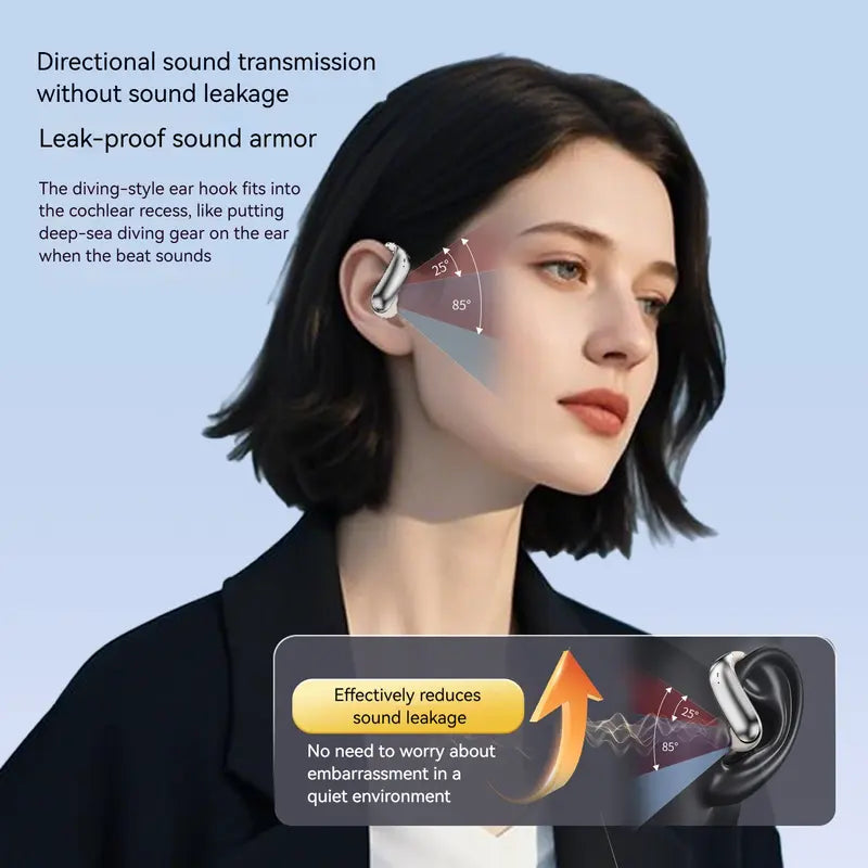 Monster Bluetooth Earbuds - Wireless Headphones with Zero-Gravity Titanium Ear-Hook Design, Noise Isolation, 100 Hours Playtime, Bluetooth 6.0, IPX8 Waterproof, Perfect Electronic Gift for Men and Women