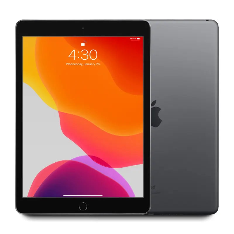 Refurbished 7th Generation Wi-Fi and Cellular Tablets - Excellent Condition, Retina Display, Includes Lightning Charger Cable, 1-Year Warranty