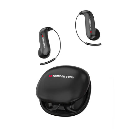 Monster Bluetooth Earbuds - Wireless Headphones with Zero-Gravity Titanium Ear-Hook Design, Noise Isolation, 100 Hours Playtime, Bluetooth 6.0, IPX8 Waterproof, Perfect Electronic Gift for Men and Women