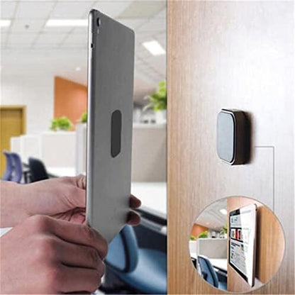 16-Pack Replacement Metal Plates for Magnetic Phone Holders and Mounts - Includes 8 Black Round and 8 Rectangular Iron Discs with 3M Adhesive Backing